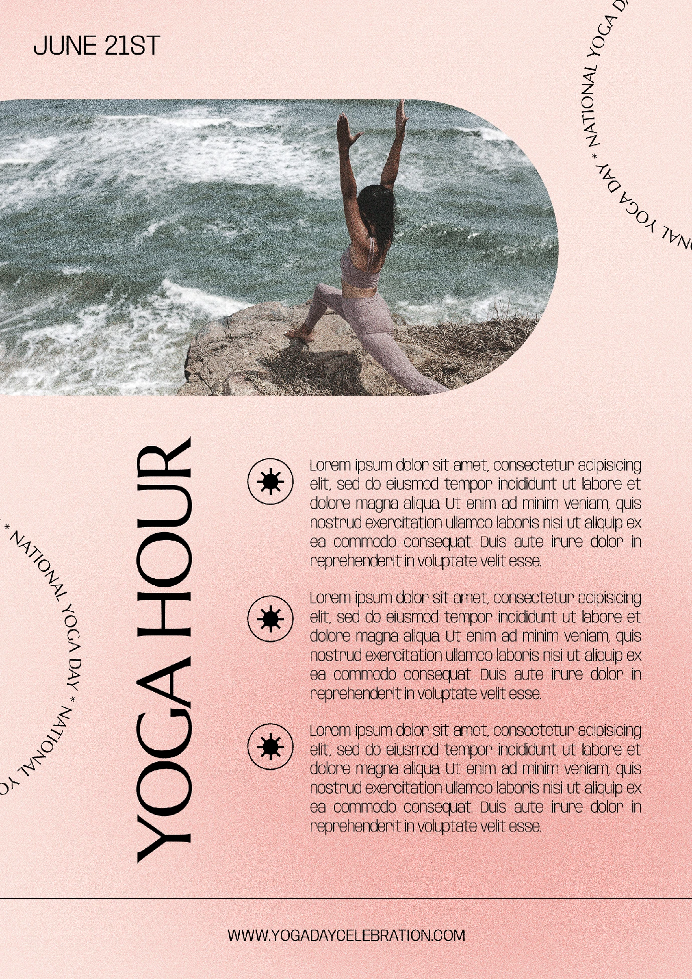 潮流酸性炫彩女性瑜伽运动健身海报主图详情模板PSD分层设计素材【021】